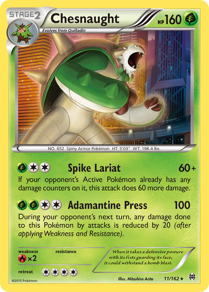 Chesnaught (11/162) [XY: BREAKthrough] | Game Haven TX