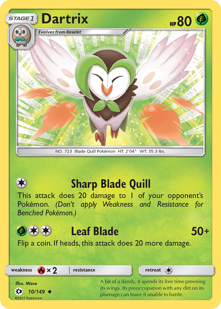 Dartrix (10/149) [Sun & Moon: Base Set] | Game Haven TX