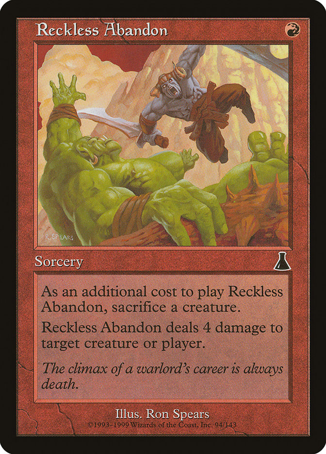 Reckless Abandon [Urza's Destiny] | Game Haven TX
