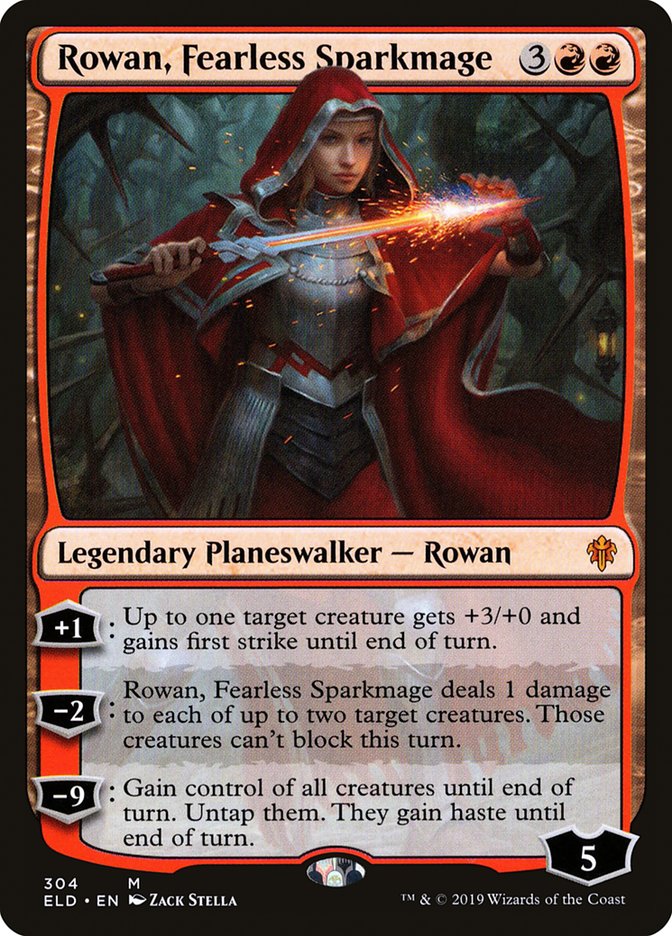 Rowan, Fearless Sparkmage [Throne of Eldraine] | Game Haven TX