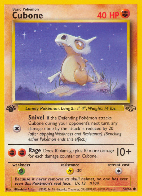 Cubone (50/64) [Jungle 1st Edition] | Game Haven TX