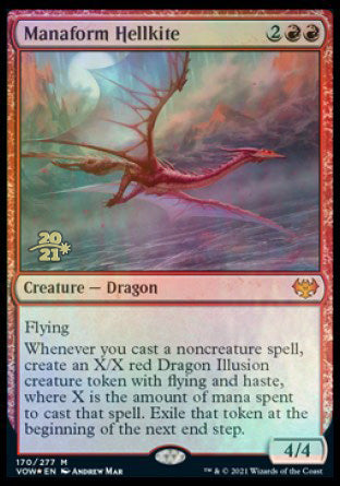 Manaform Hellkite [Innistrad: Crimson Vow Prerelease Promos] | Game Haven TX