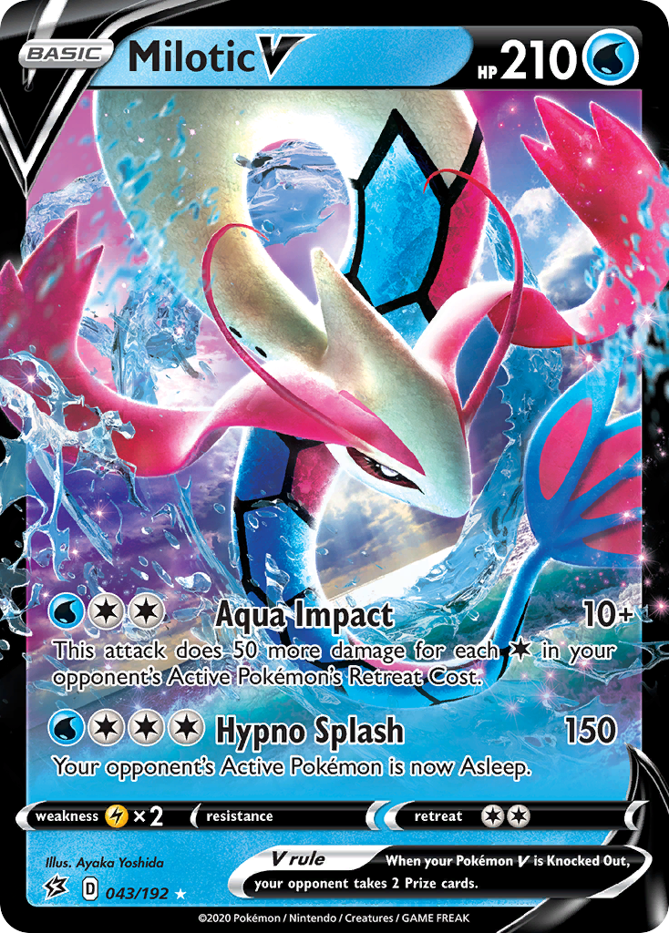 Milotic V (043/192) [Sword & Shield: Rebel Clash] | Game Haven TX