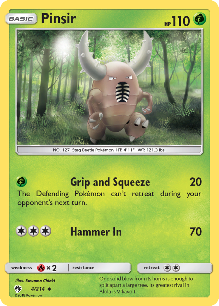 Pinsir (4/214) [Sun & Moon: Lost Thunder] | Game Haven TX