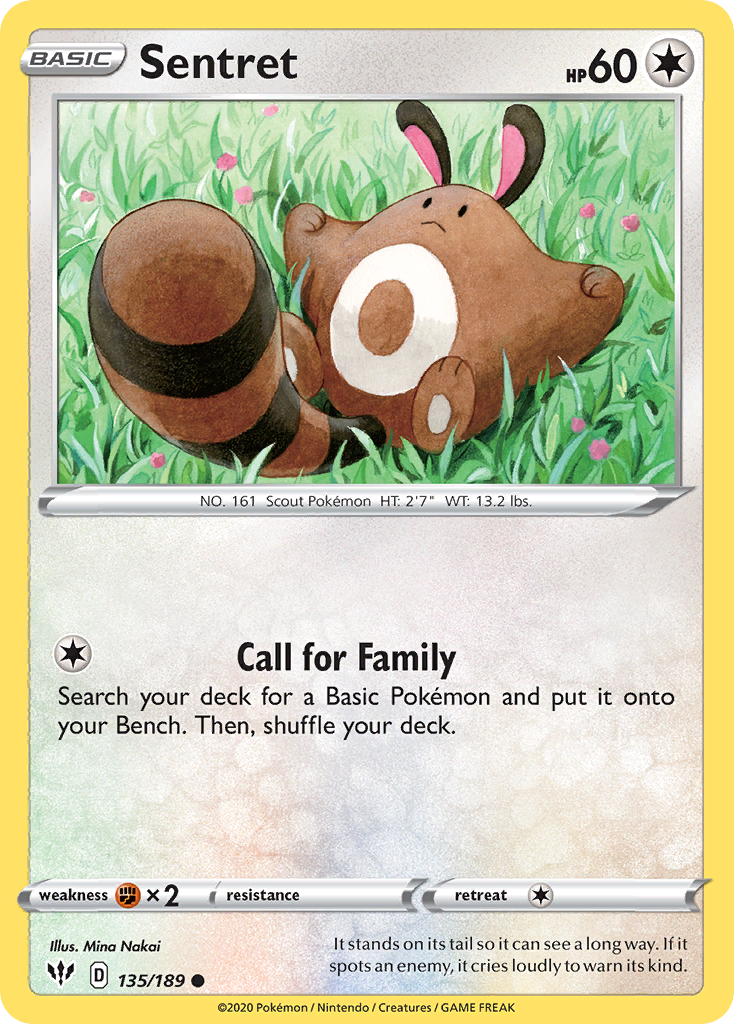 Sentret (135/189) [Sword & Shield: Darkness Ablaze] | Game Haven TX