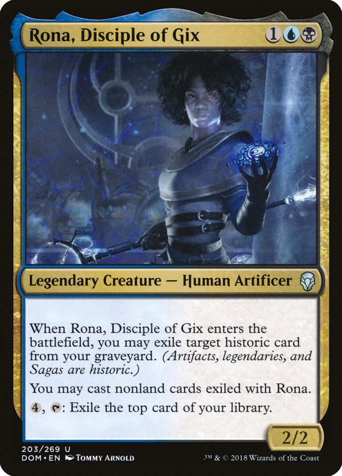 Rona, Disciple of Gix [Dominaria] | Game Haven TX
