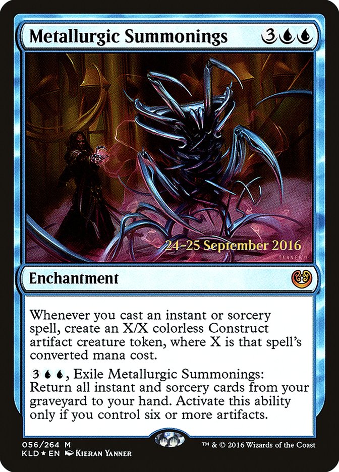 Metallurgic Summonings  [Kaladesh Prerelease Promos] | Game Haven TX