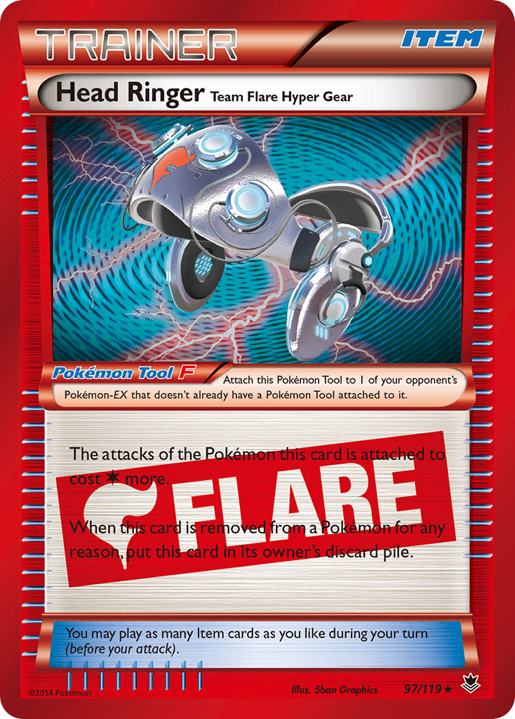 Head Ringer Team Flare Hyper Gear (97/119) [XY: Phantom Forces] | Game Haven TX