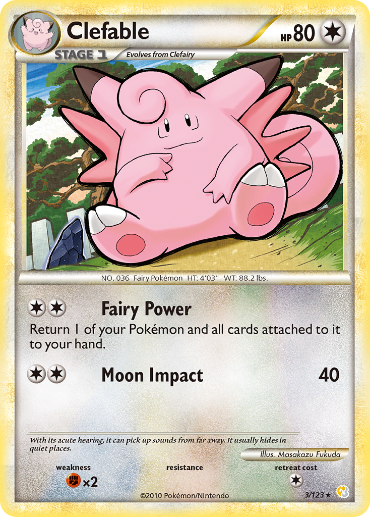 Clefable (3/123) [HeartGold & SoulSilver: Base Set] | Game Haven TX