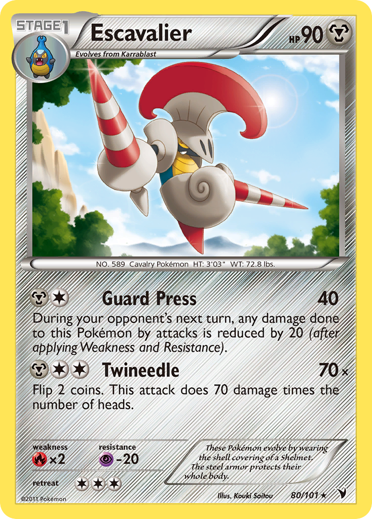 Escavalier (80/101) [Black & White: Noble Victories] | Game Haven TX