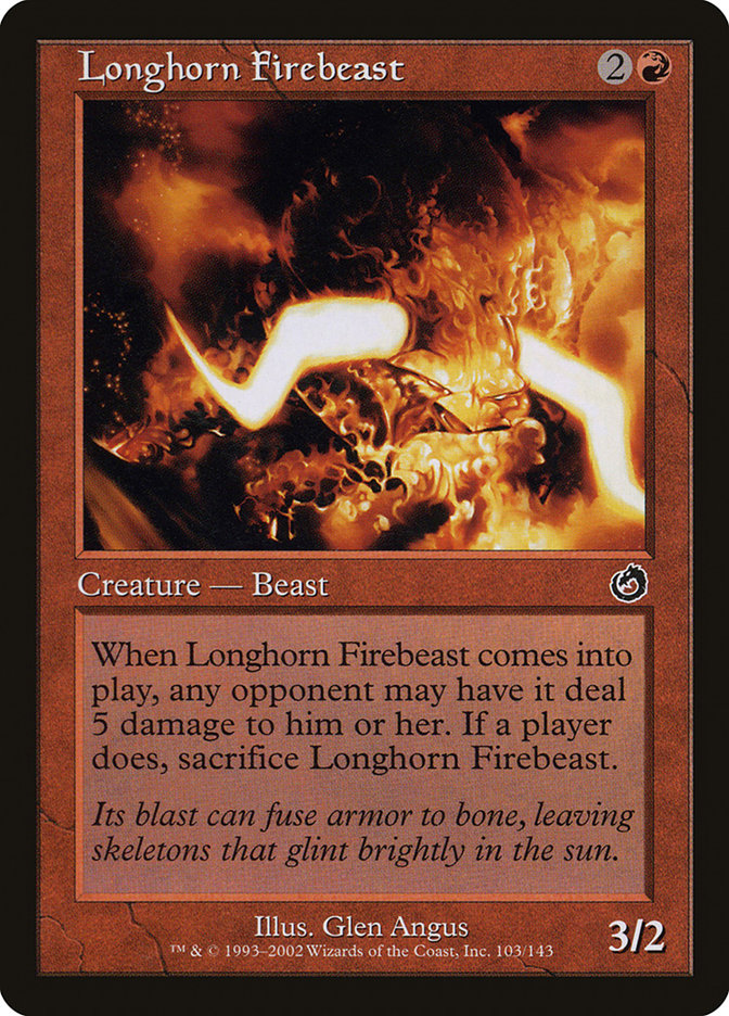 Longhorn Firebeast [Torment] | Game Haven TX
