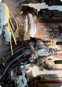 Narfi, Betrayer King Art Card (Gold-Stamped Signature) [Kaldheim: Art Series] | Game Haven TX