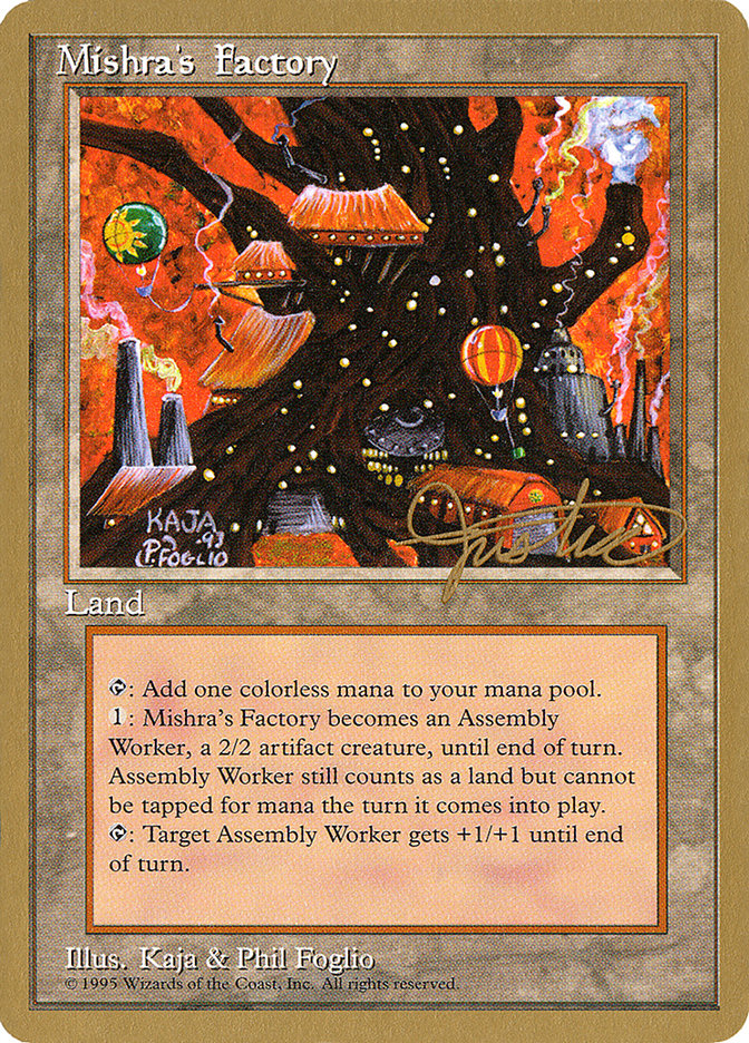 Mishra's Factory (Mark Justice) [Pro Tour Collector Set] | Game Haven TX