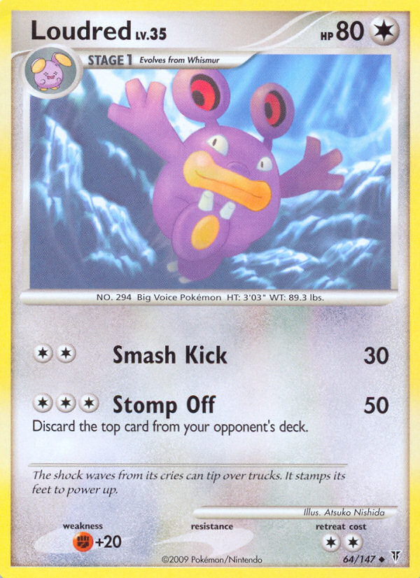 Loudred (64/147) [Platinum: Supreme Victors] | Game Haven TX