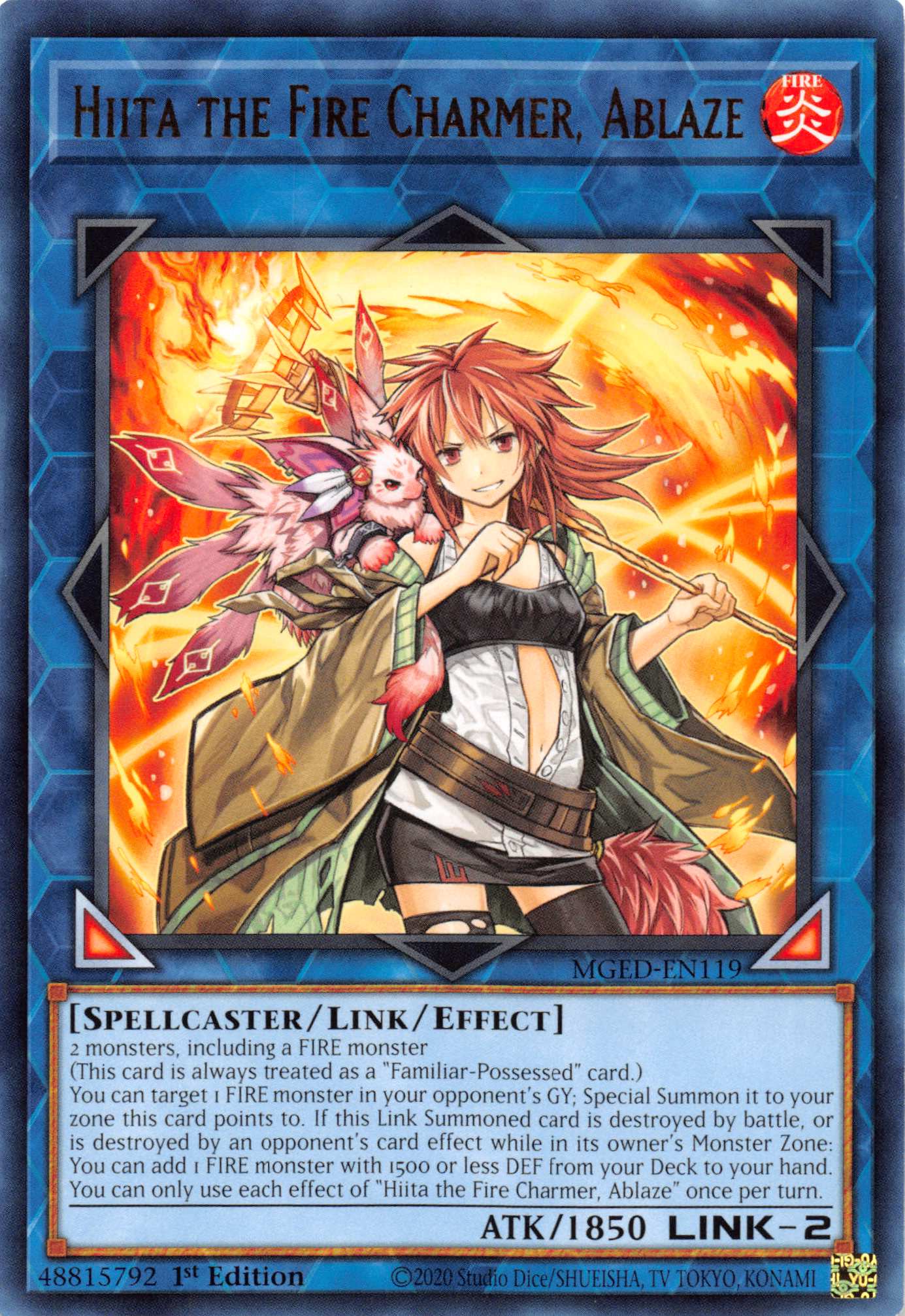 Hiita the Fire Charmer, Ablaze [MGED-EN119] Rare | Game Haven TX