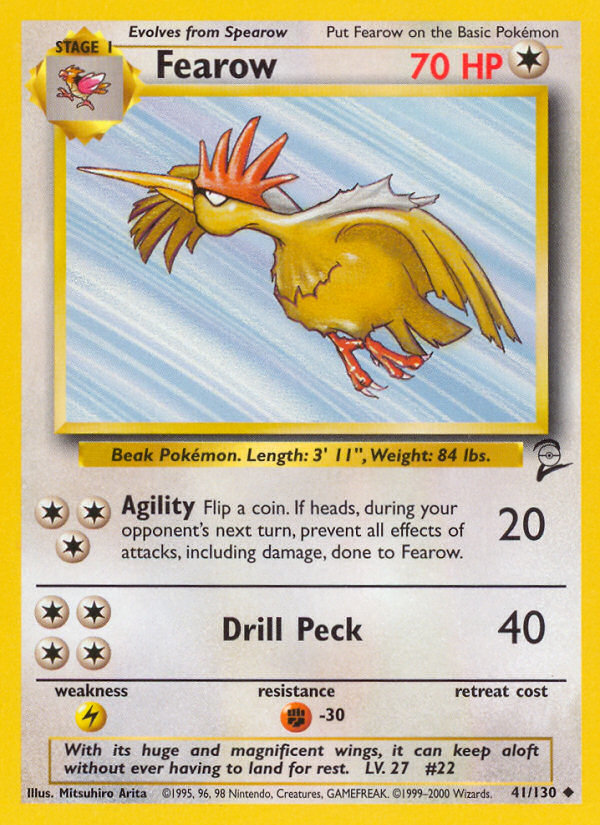 Fearow (41/130) [Base Set 2] | Game Haven TX