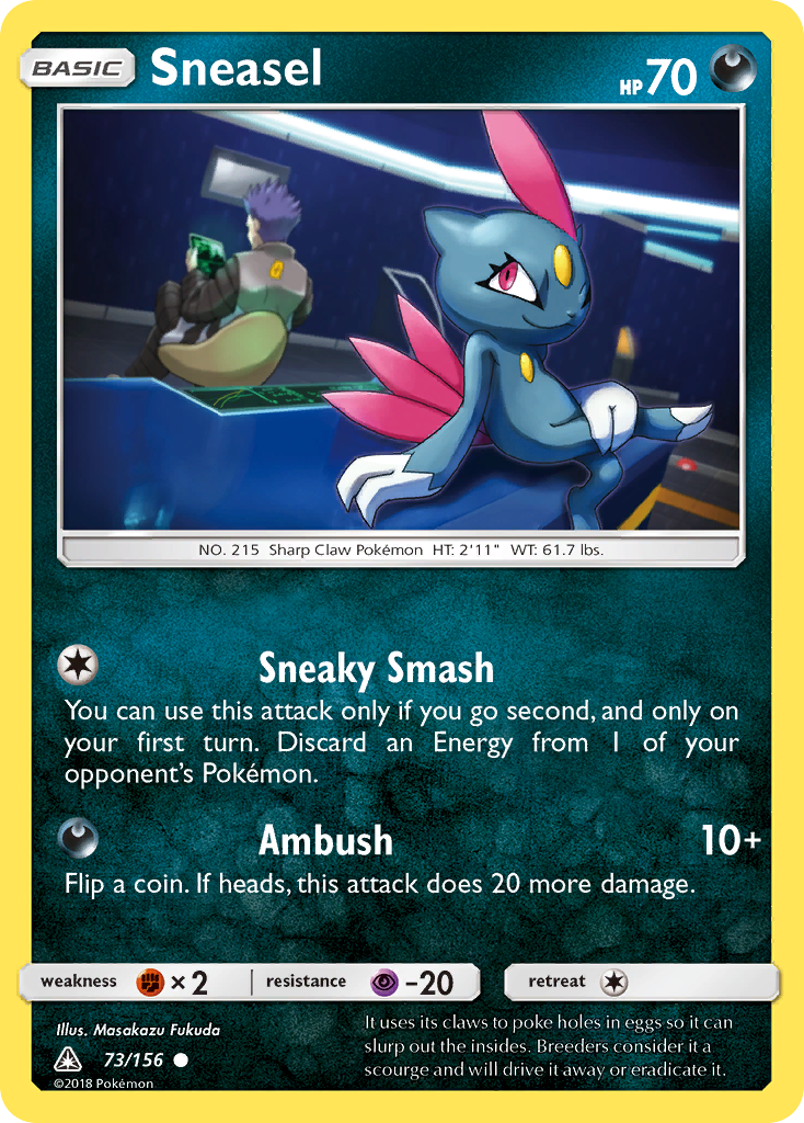 Sneasel (73/156) [Sun & Moon: Ultra Prism] | Game Haven TX