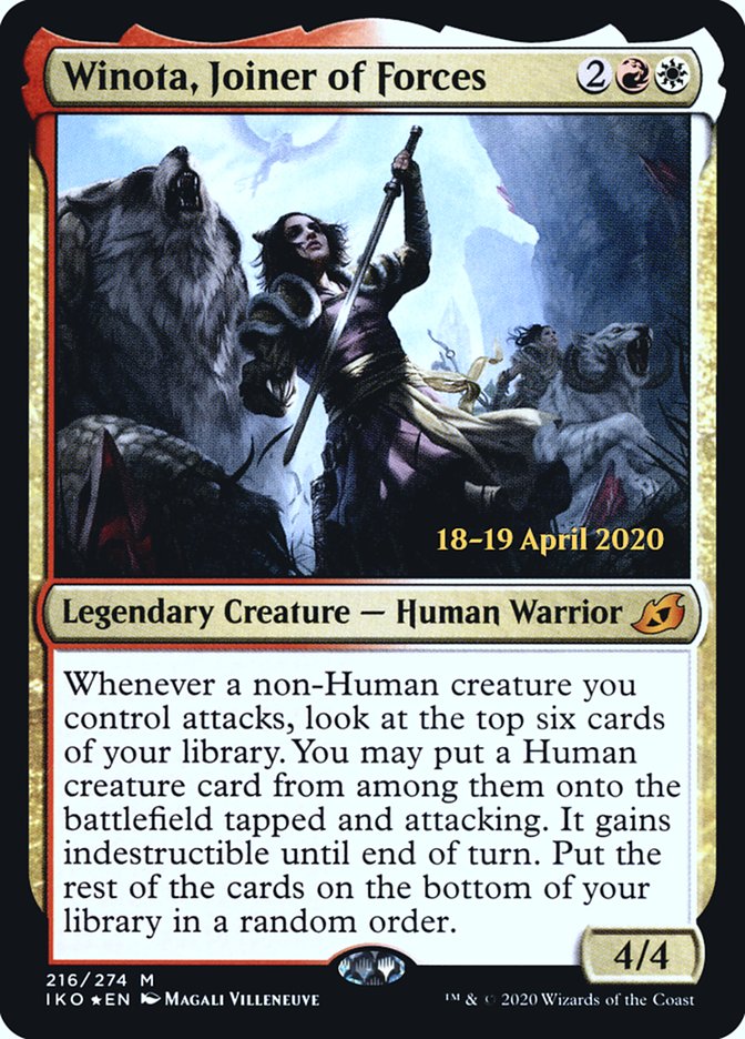 Winota, Joiner of Forces [Ikoria: Lair of Behemoths Promos] | Game Haven TX