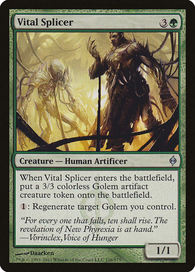 Vital Splicer [New Phyrexia] | Game Haven TX