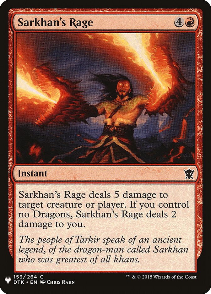 Sarkhan's Rage [Mystery Booster] | Game Haven TX