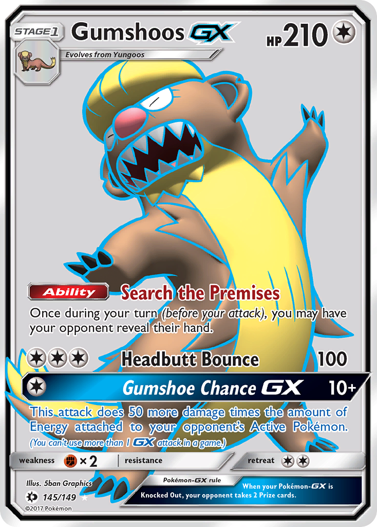 Gumshoos GX (145/149) [Sun & Moon: Base Set] | Game Haven TX