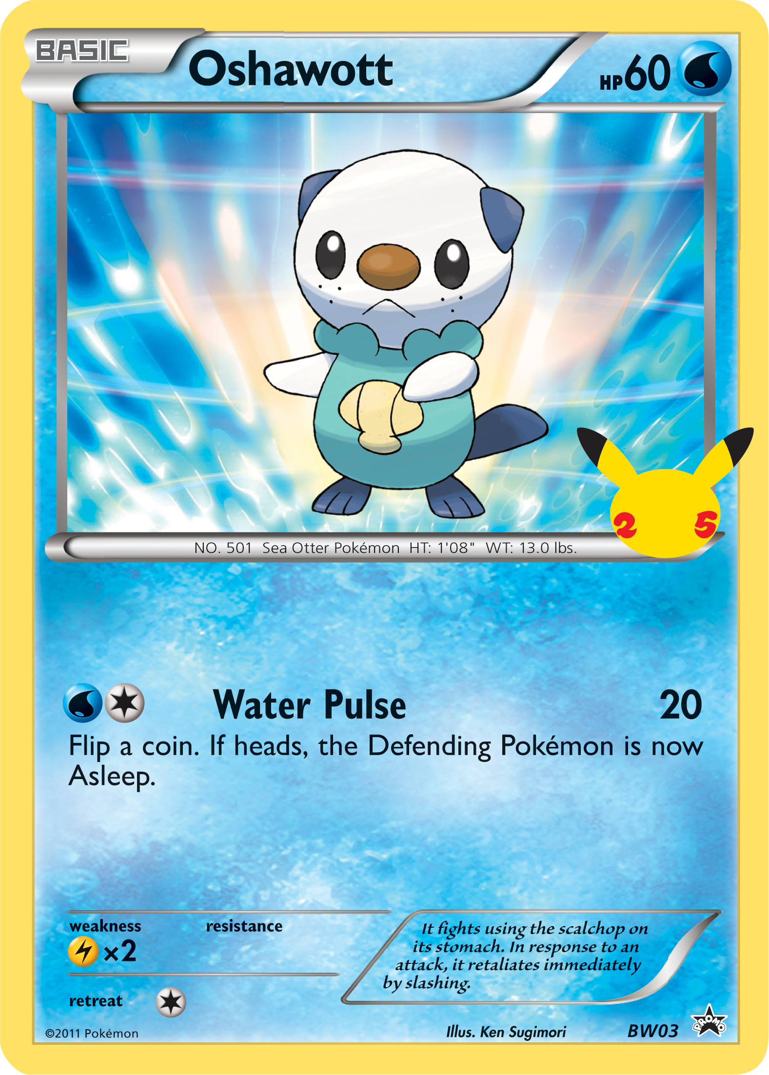 Oshawott (BW03) (Jumbo Card) [First Partner Pack] | Game Haven TX