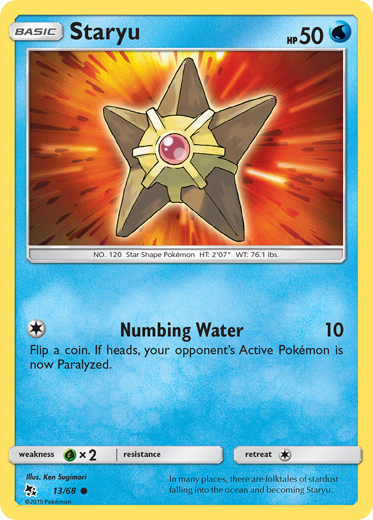 Staryu (13/68) [Sun & Moon: Hidden Fates] | Game Haven TX