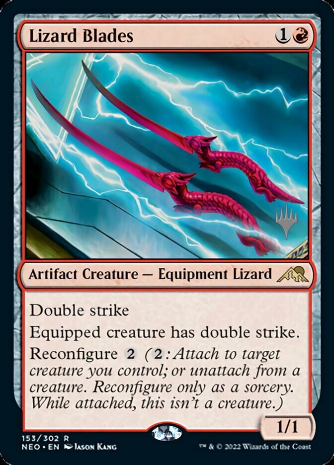 Lizard Blades (Promo Pack) [Kamigawa: Neon Dynasty Promos] | Game Haven TX
