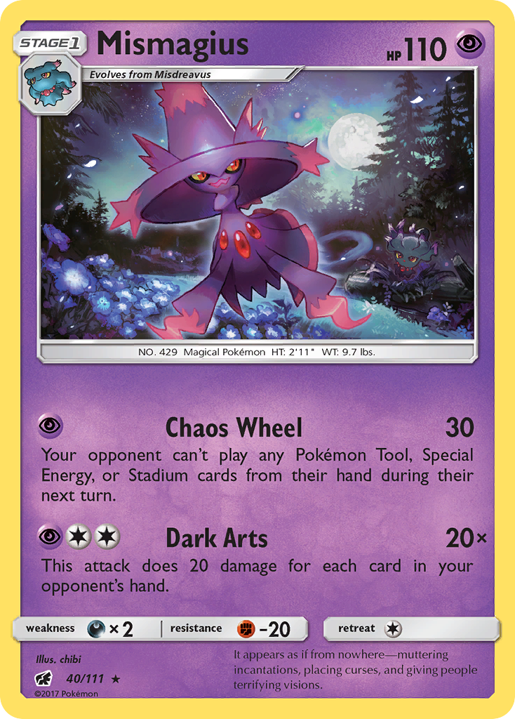 Mismagius (40/111) [Sun & Moon: Crimson Invasion] | Game Haven TX