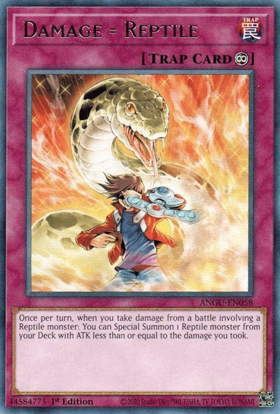 Damage = Reptile (Rare) [ANGU-EN058] Rare | Game Haven TX