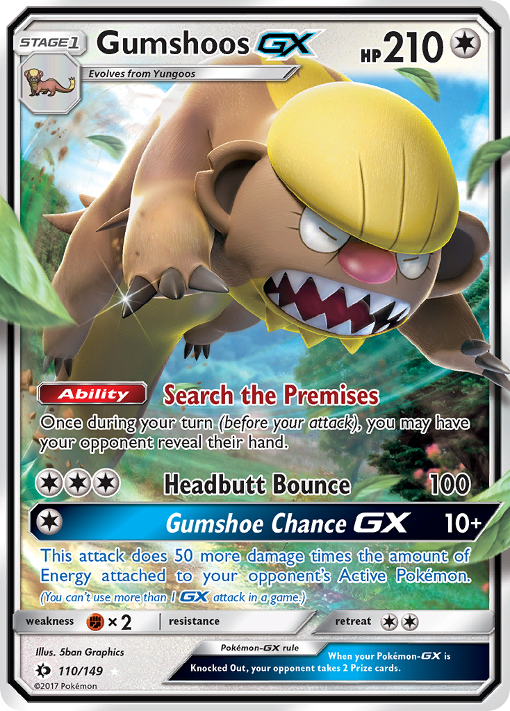 Gumshoos GX (110/149) [Sun & Moon: Base Set] | Game Haven TX