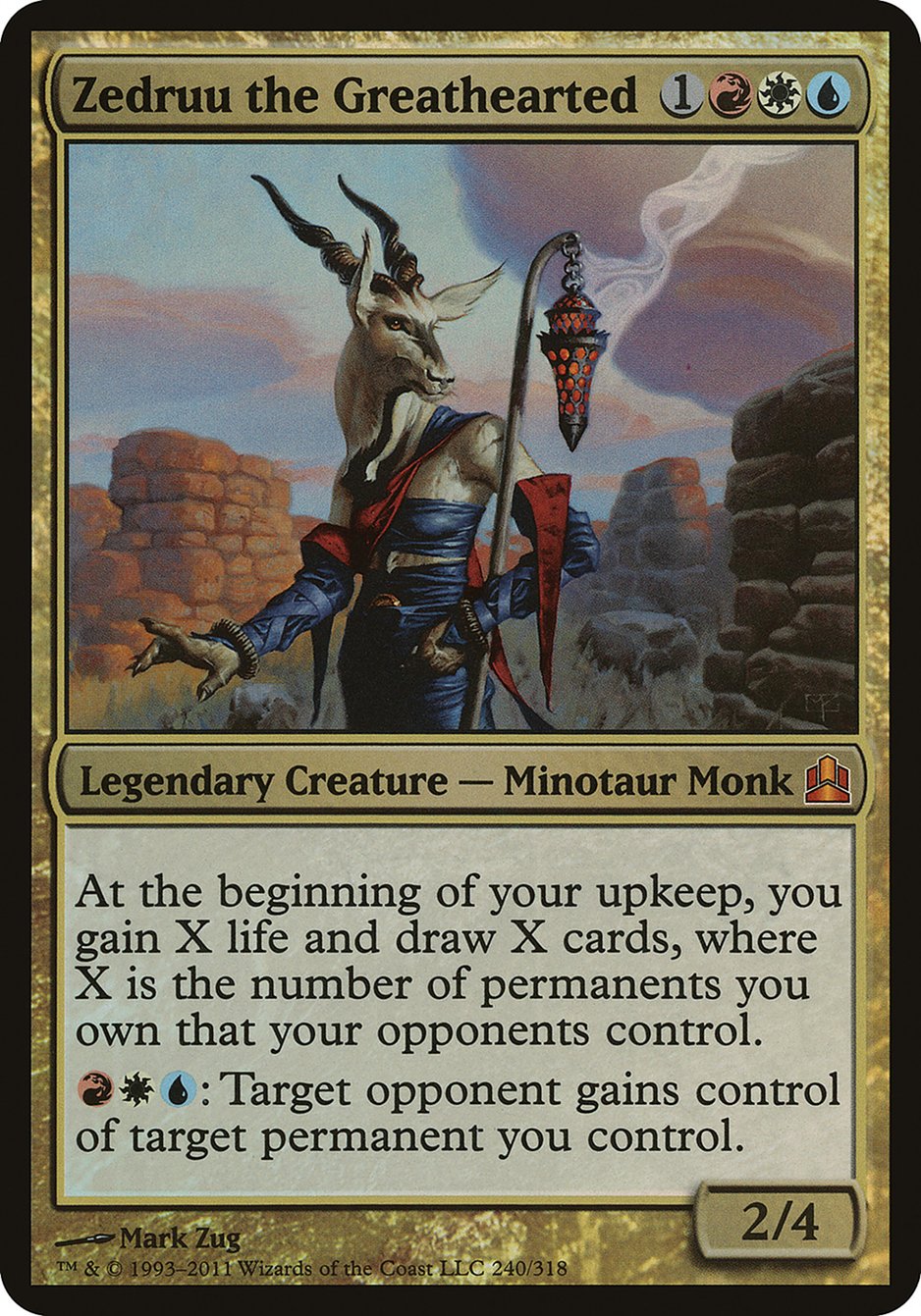 Zedruu the Greathearted (Oversized) [Commander 2011 Oversized] | Game Haven TX