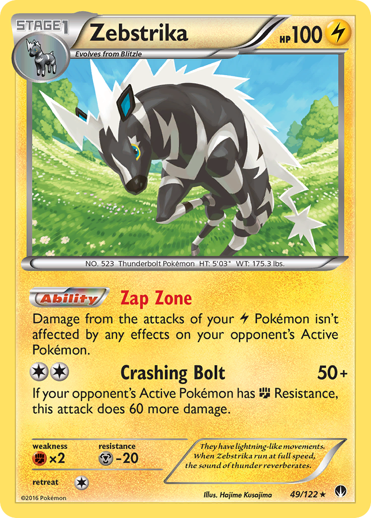 Zebstrika (49/122) [XY: BREAKpoint] | Game Haven TX