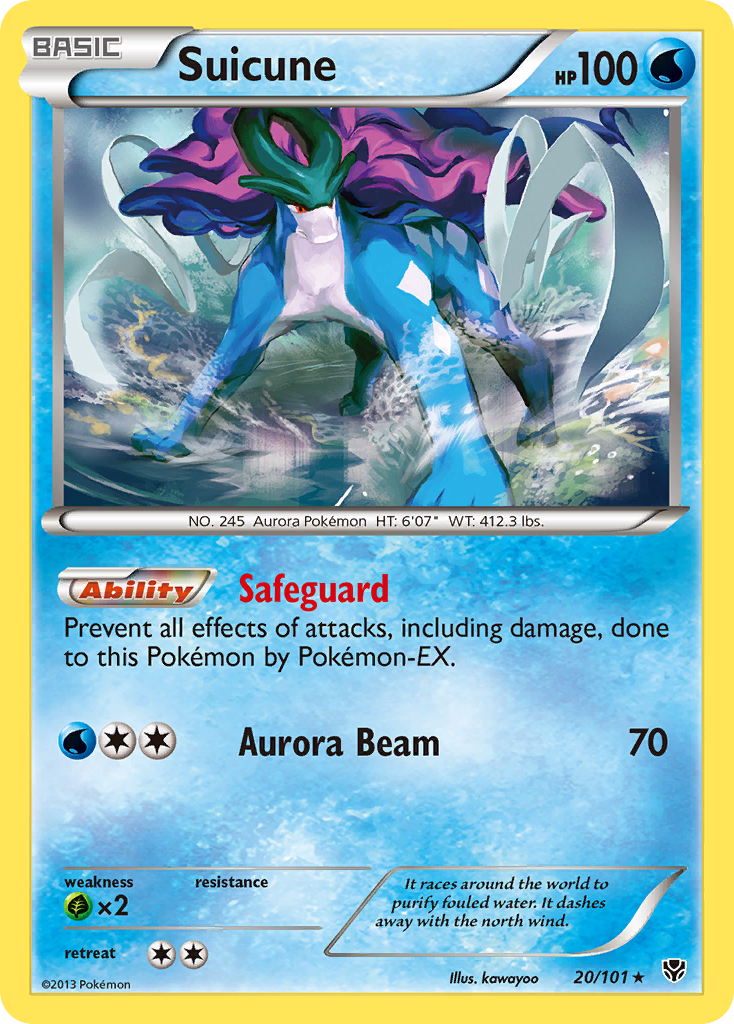 Suicune (20/101) [Black & White: Plasma Blast] | Game Haven TX