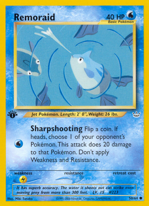 Remoraid (50/64) [Neo Revelation 1st Edition] | Game Haven TX