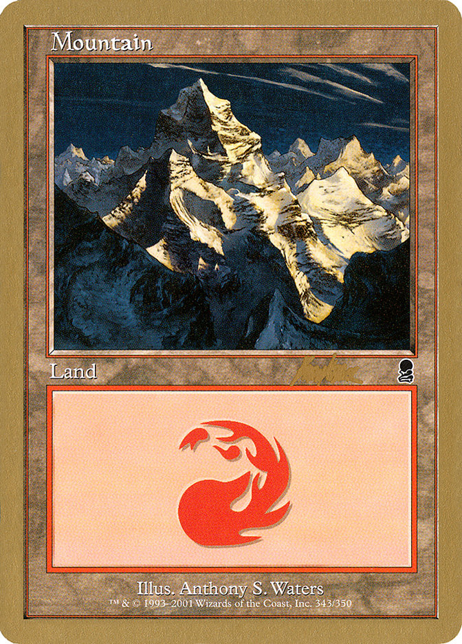 Mountain (bk343) (Brian Kibler) [World Championship Decks 2002] | Game Haven TX