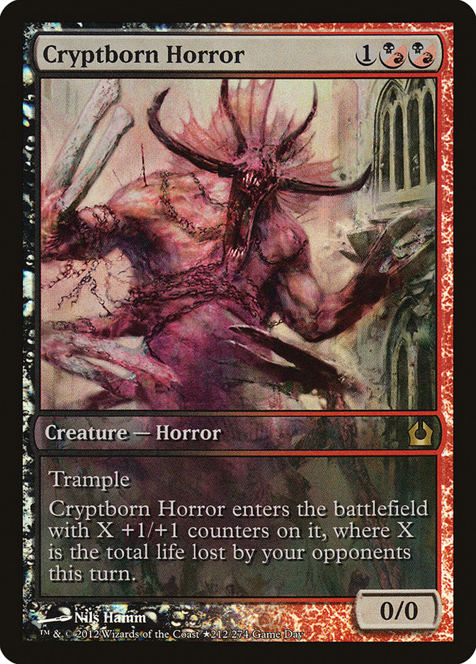 Cryptborn Horror [Return to Ravnica Promos] | Game Haven TX