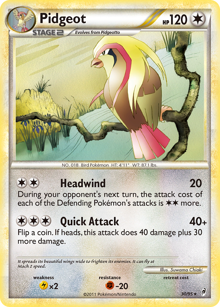 Pidgeot (30/95) [HeartGold & SoulSilver: Call of Legends] | Game Haven TX