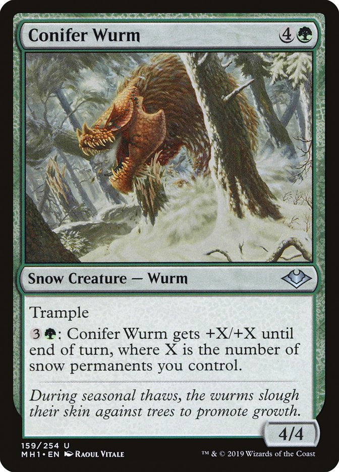 Conifer Wurm [Modern Horizons] | Game Haven TX
