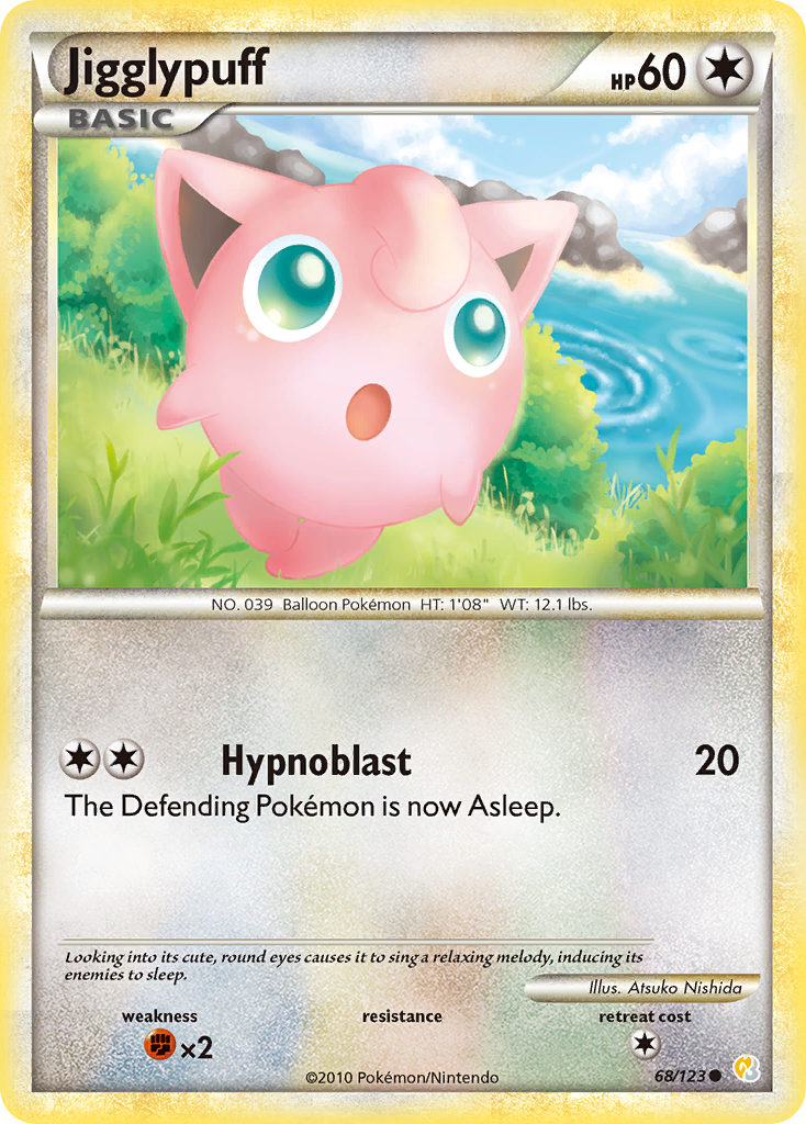 Jigglypuff (68/123) [HeartGold & SoulSilver: Base Set] | Game Haven TX
