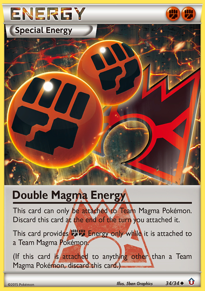 Double Magma Energy (34/34) [XY: Double Crisis] | Game Haven TX
