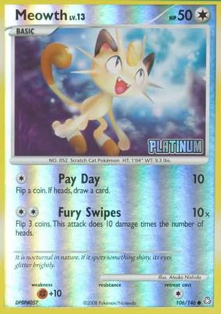 Meowth (106/146) [Burger King Promos: 2009 Collection] | Game Haven TX