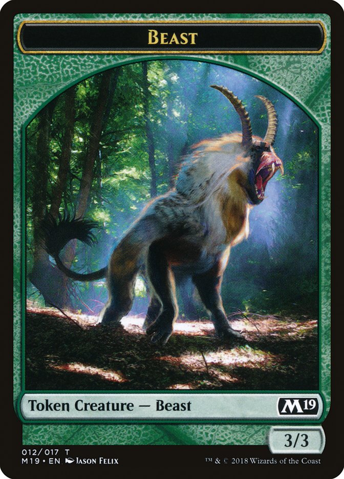 Beast [Core Set 2019 Tokens] | Game Haven TX