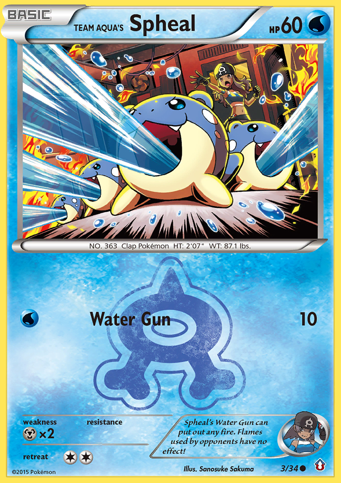 Team Aqua's Spheal (3/34) [XY: Double Crisis] | Game Haven TX