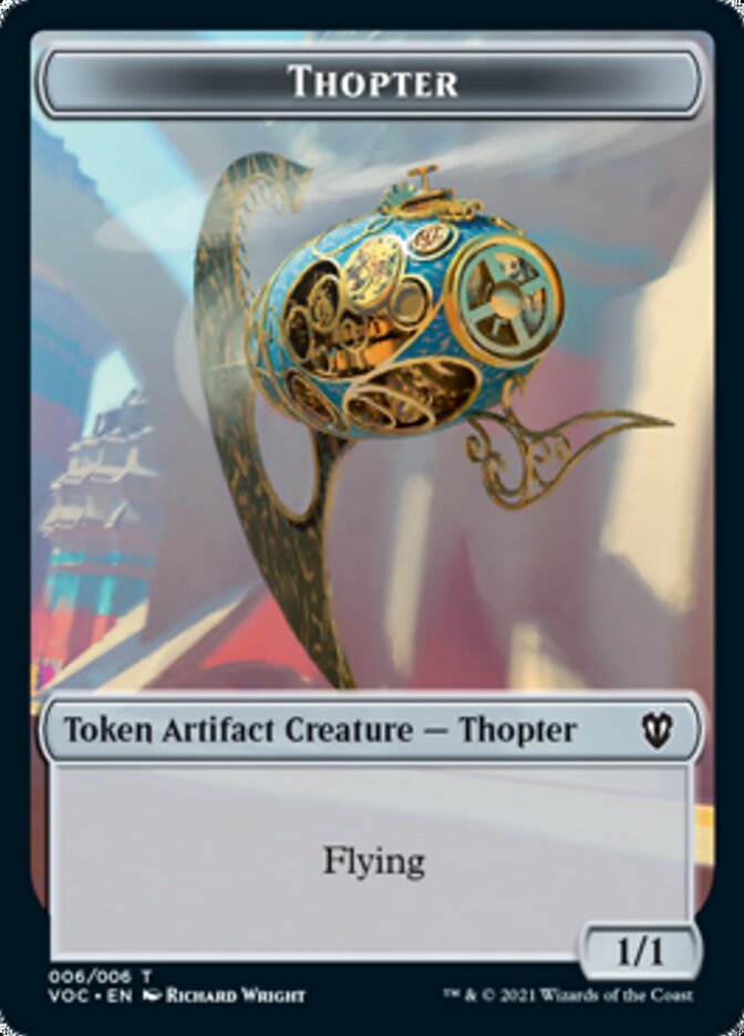 Spirit (003) // Thopter Double-sided Token [Innistrad: Crimson Vow Commander Tokens] | Game Haven TX