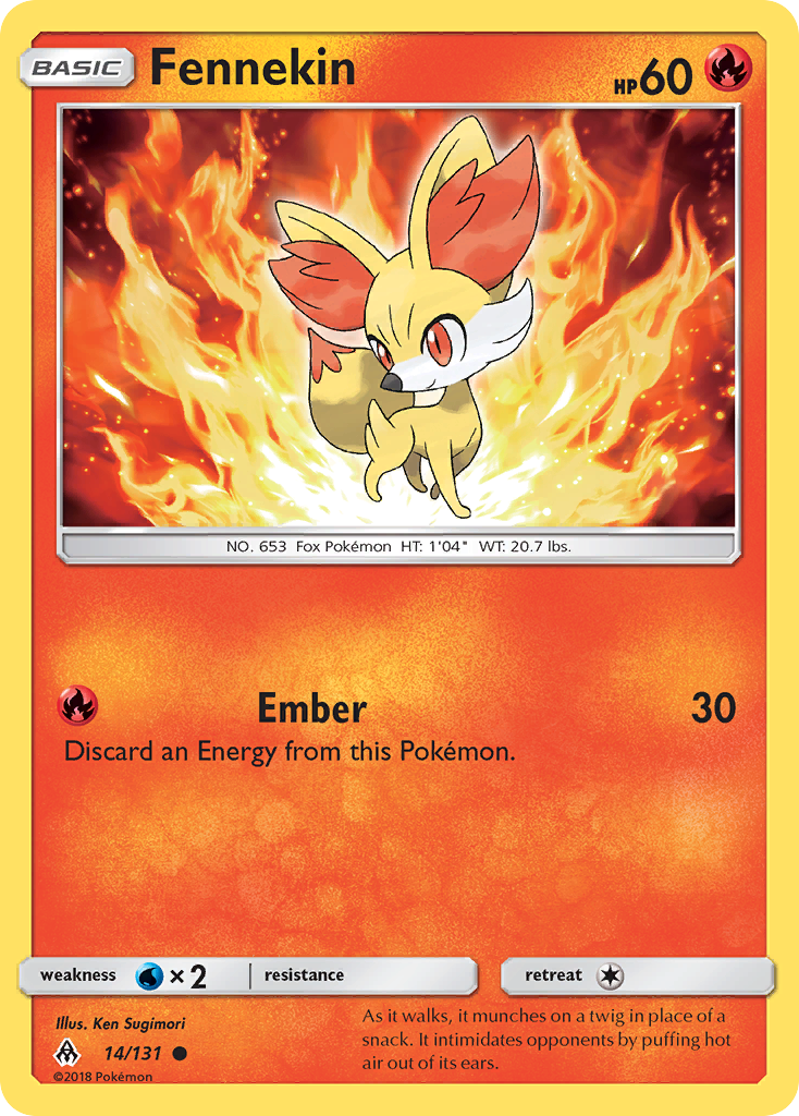 Fennekin (14/131) [Sun & Moon: Forbidden Light] | Game Haven TX