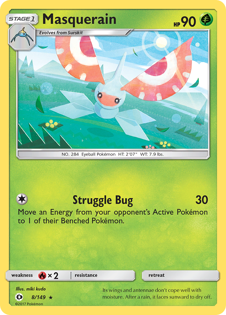 Masquerain (8/149) [Sun & Moon: Base Set] | Game Haven TX