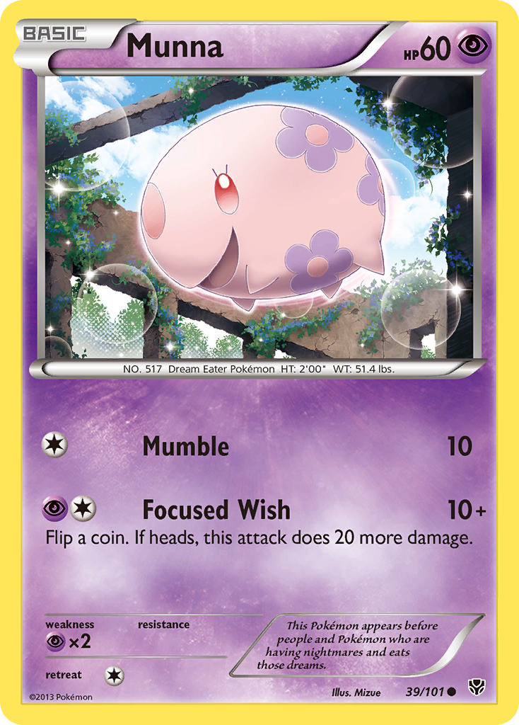 Munna (39/101) [Black & White: Plasma Blast] | Game Haven TX