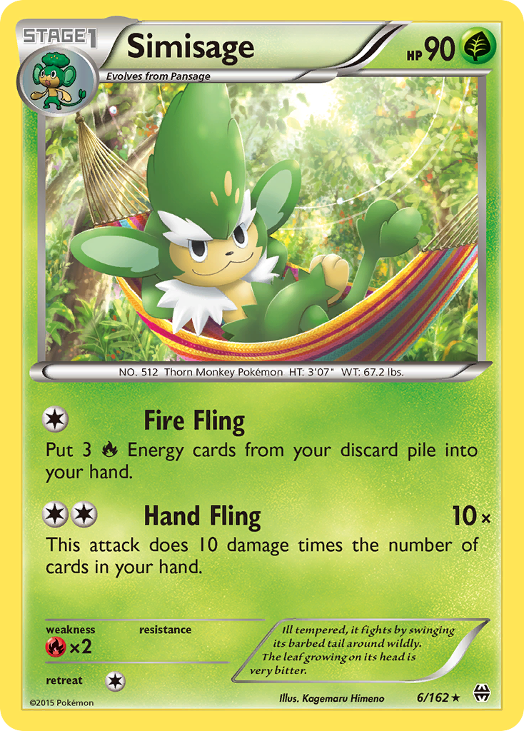 Simisage (6/162) [XY: BREAKthrough] | Game Haven TX