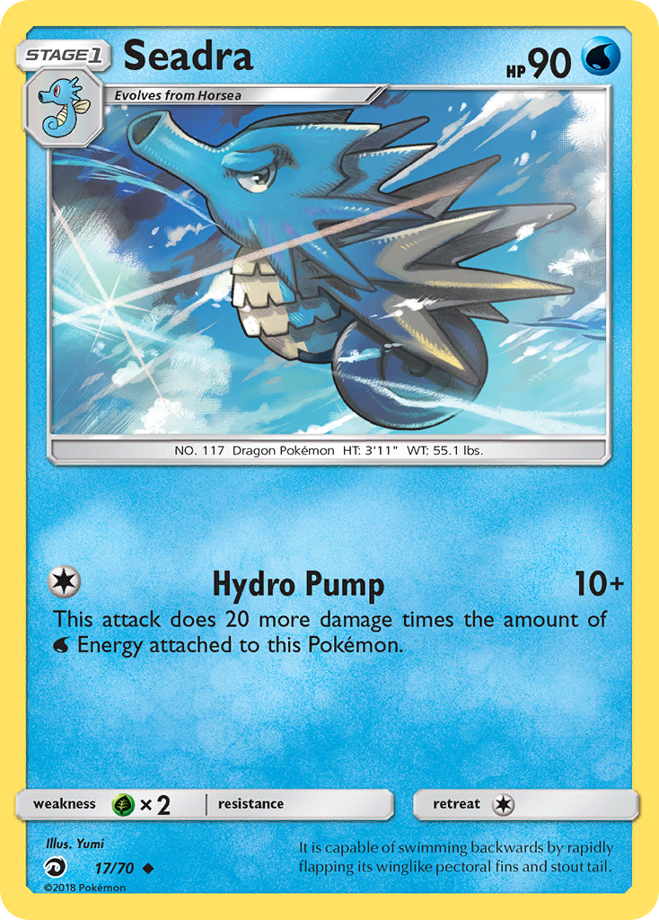 Seadra (17/70) [Sun & Moon: Dragon Majesty] | Game Haven TX